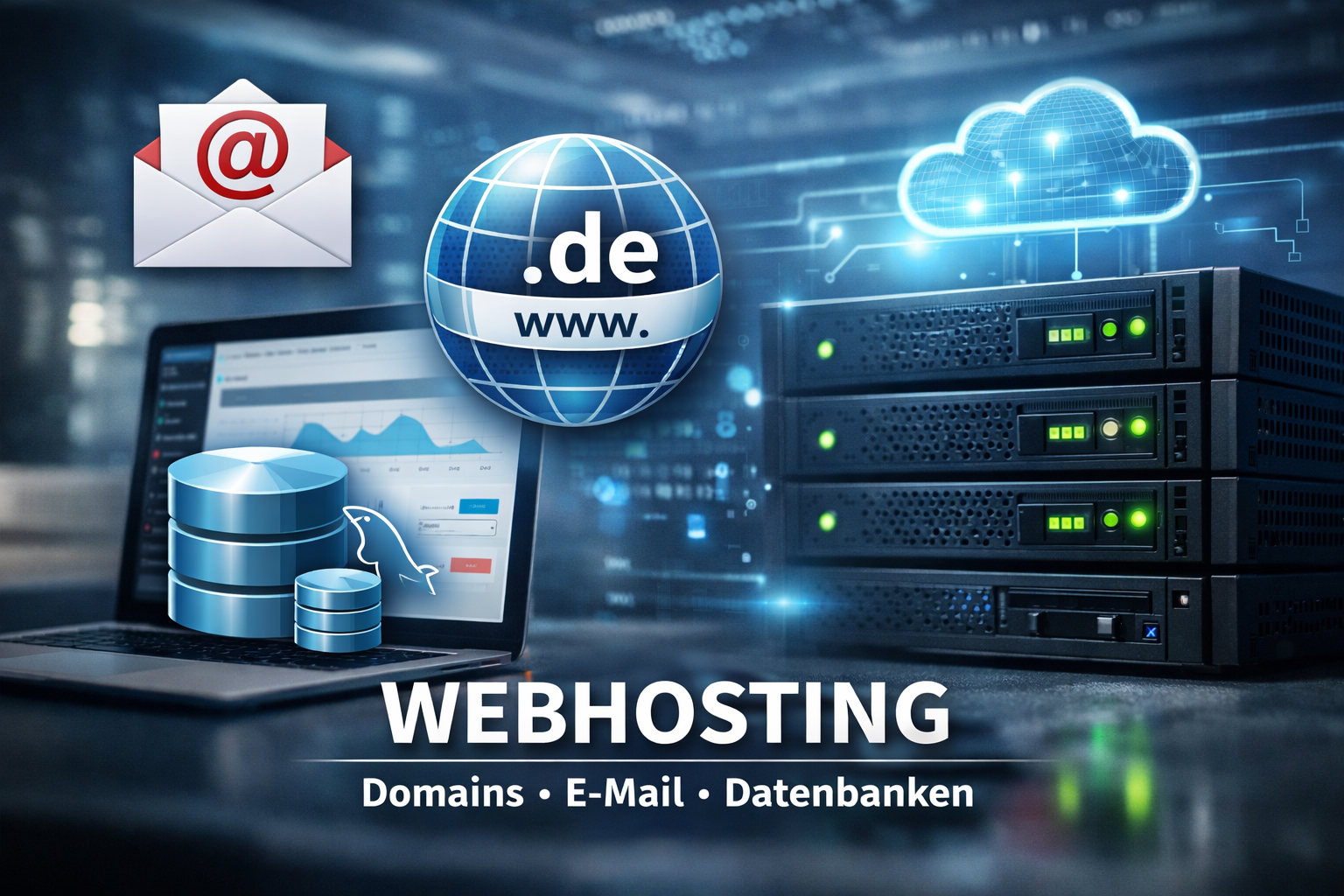 Webhosting mit Domain und E Mail